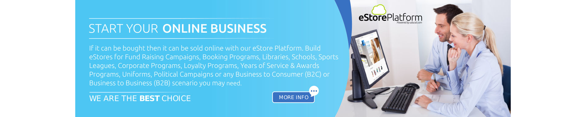 Company Store, Retail Store, B2B Store - Build it on our platform